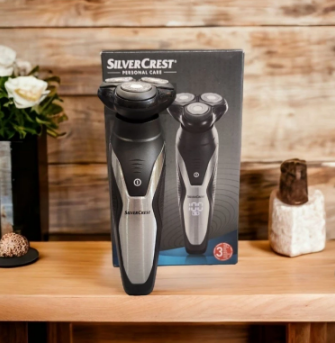 ریش تراش سه تیغ سیلور کرست آلمانی اورجینال ضد آب SILVER CREST ROTARY SHAVER HG06653-BS